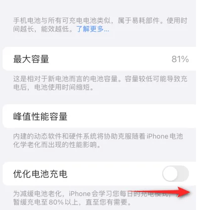 杨市办事处苹果15维修分享iPhone15充电到80%就充不进电了怎么办 