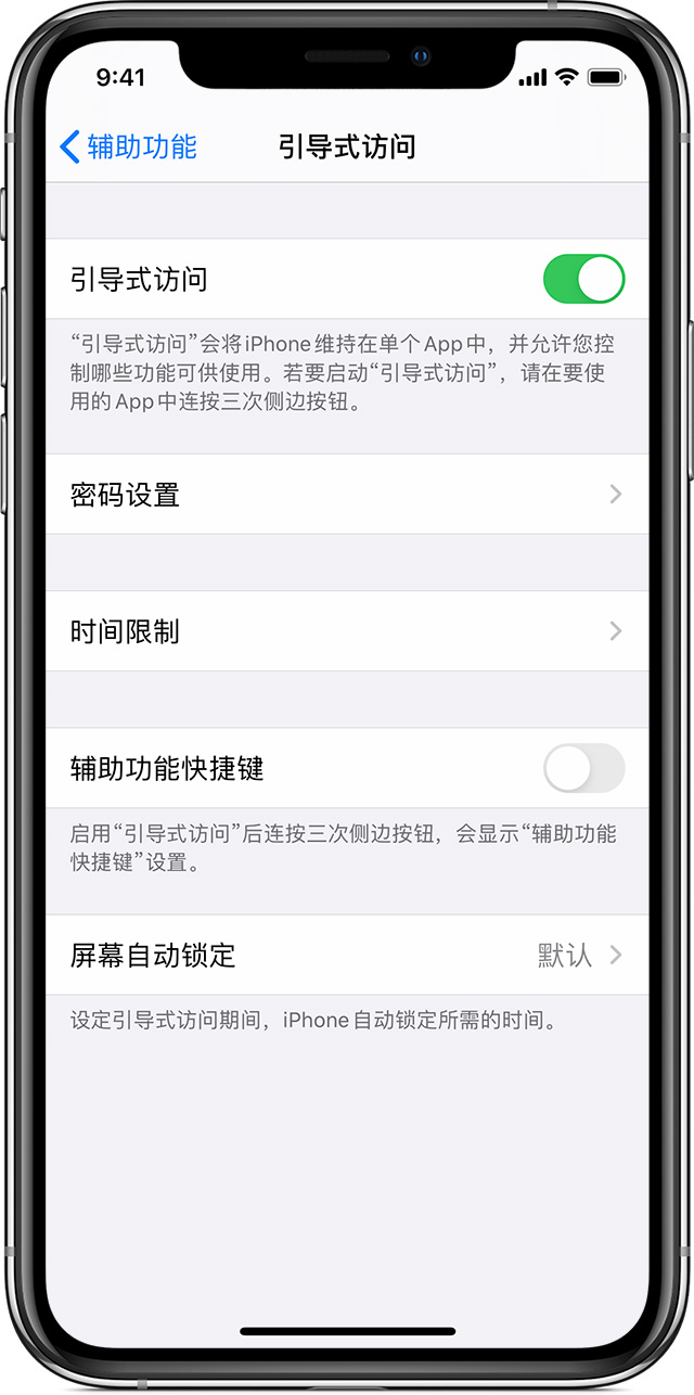 杨市办事处苹果手机维修分享如何在 iPhone 上退出引导式访问 