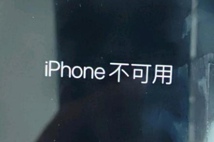 杨市办事处苹果服务网点分享锁屏界面显示“iPhone 不可用”如何解决 