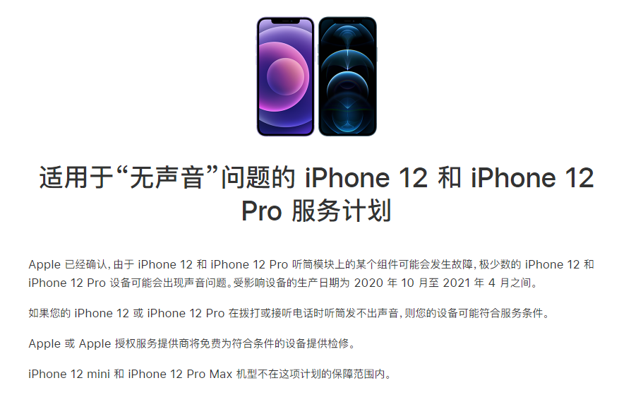 杨市办事处苹果手机维修分享iPhone 12/Pro 拨打或接听电话时无声音怎么办 